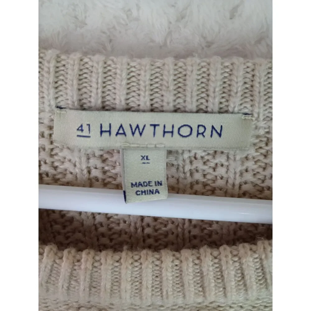 41 Hawthorn Girls XL Beige Textured Sweater